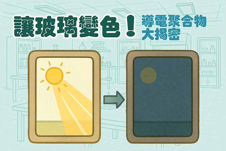 讓玻璃變色！導電聚合物大揭密