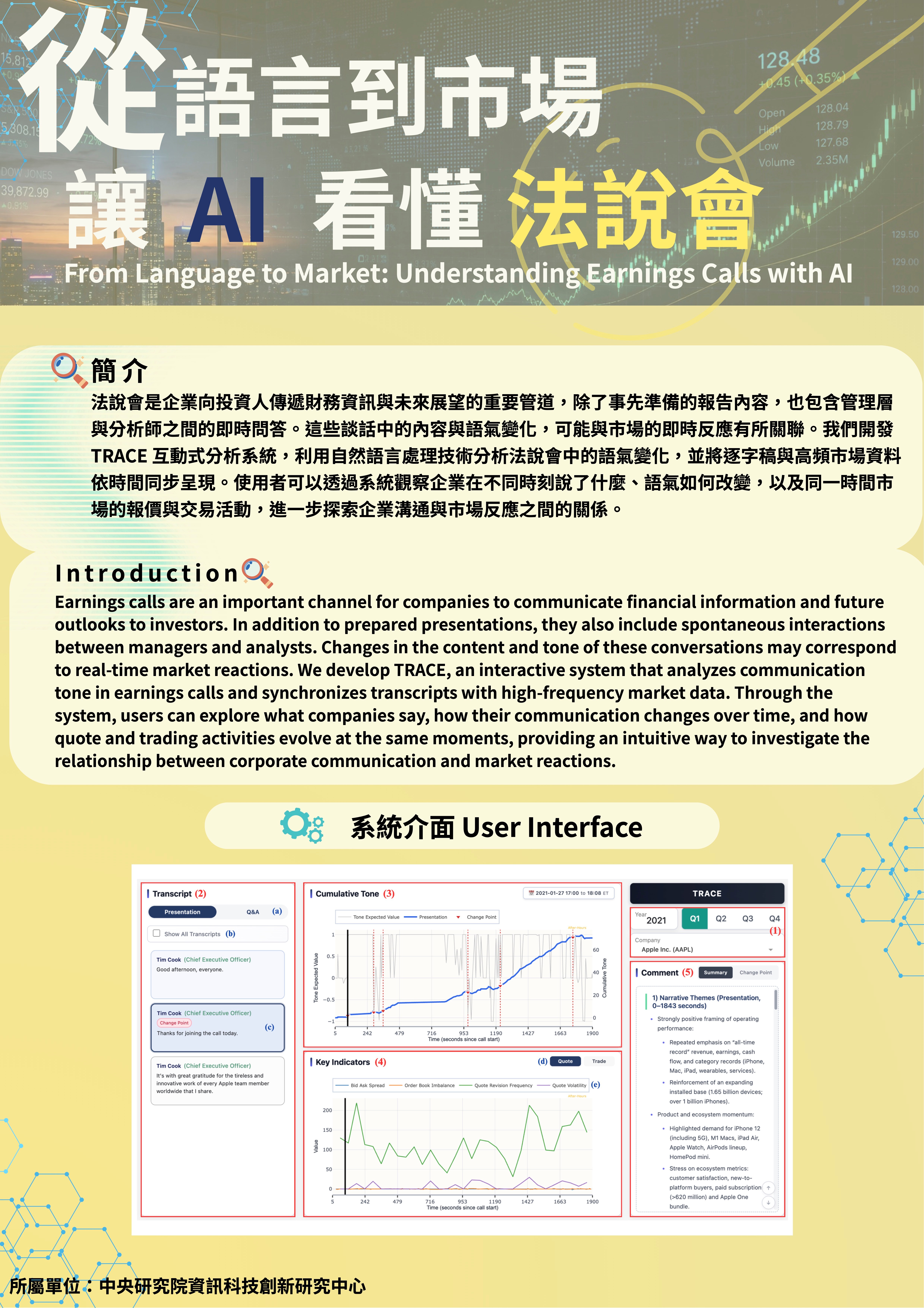 從語言到市場：讓 AI 看懂法說會