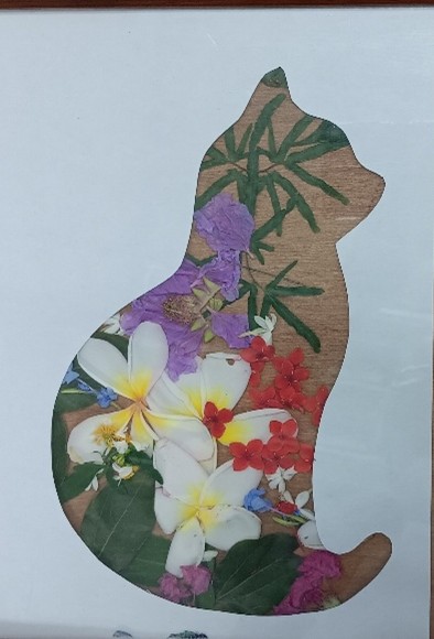 自然素材趣味拼貼：帶隻花花貓回家吧!