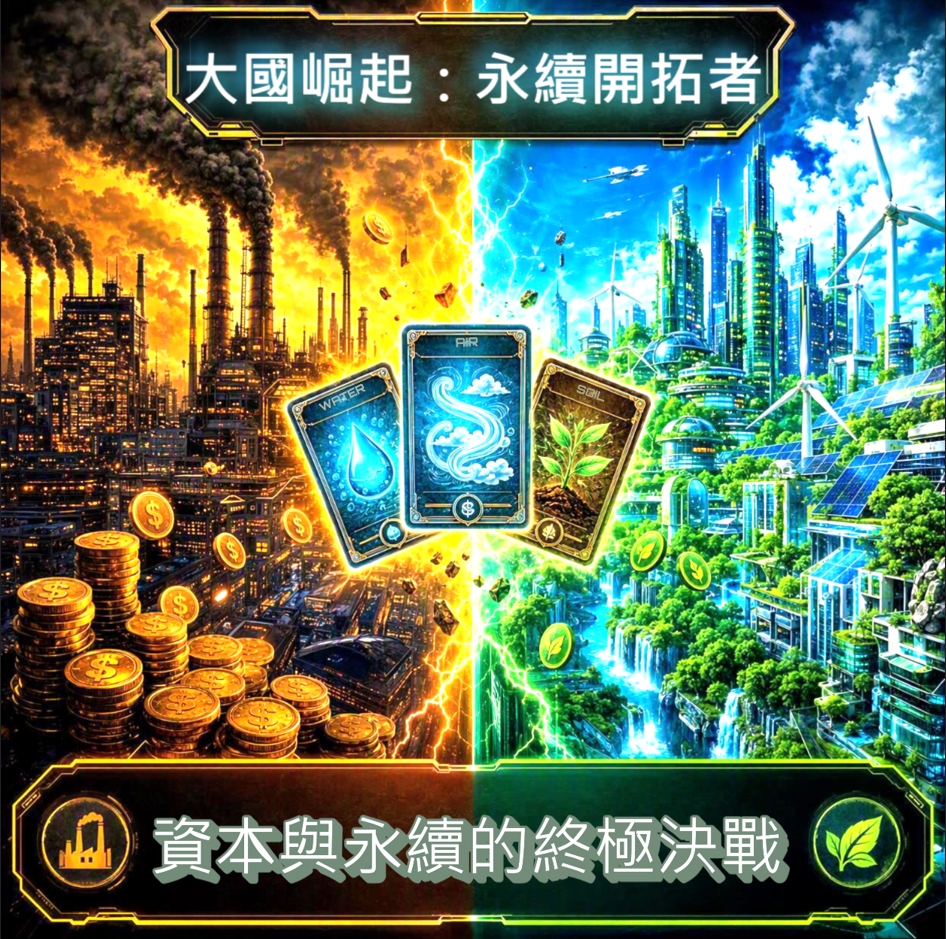 【大國崛起：永續開拓者】資源歸零即淘汰！資本與永續的終極決戰