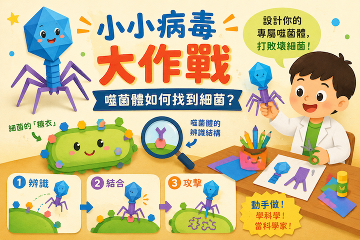 小小病毒大作戰：噬菌體如何找到細菌？